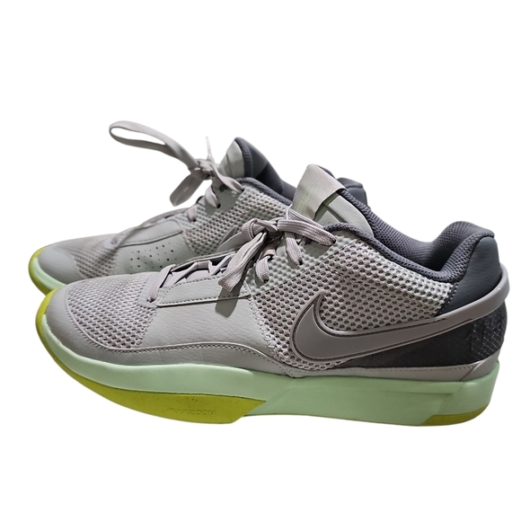 Nike Mens 12 Zoom Freak 4 Basketball Shoes Gray Green Giannis Zoom Air Court - Picture 2 of 7